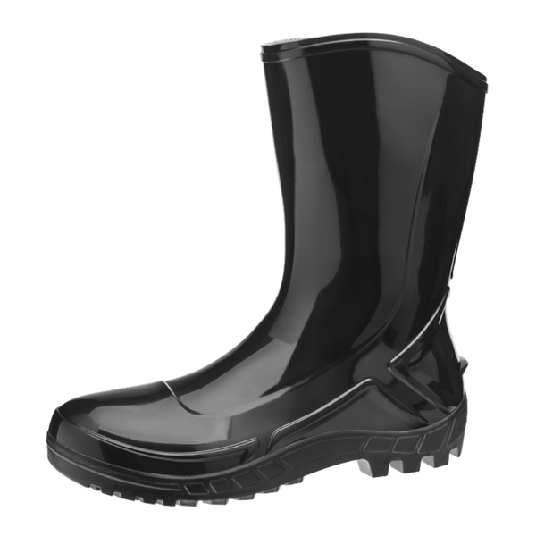 Bota Profissional PVC Preta Cano Médio Sem Forro Sem Bico 110VFLEXPR Tamanho 36 CA 42291 Marluvas