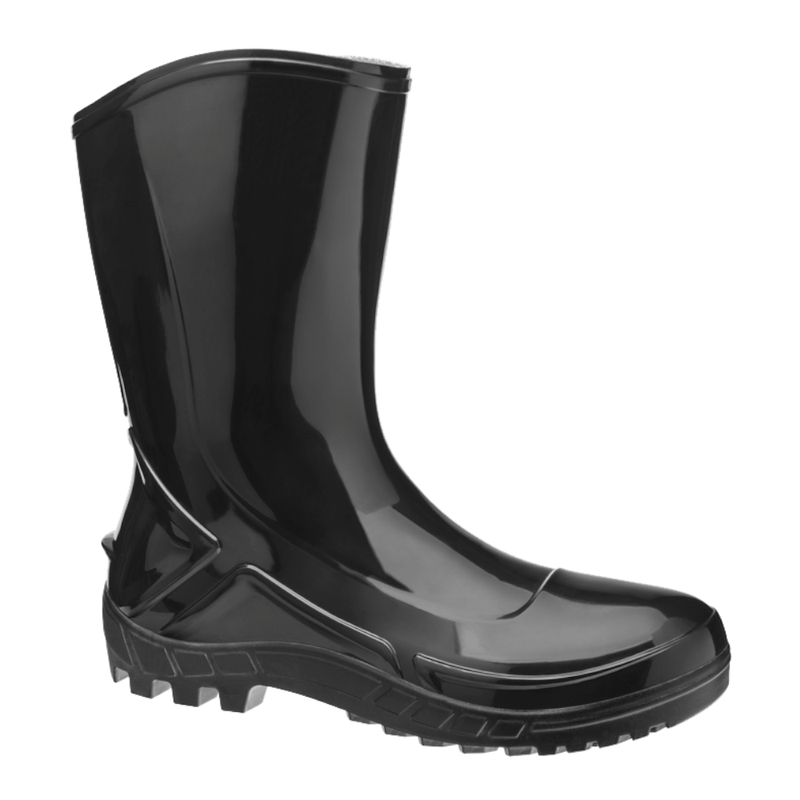 Bota Profissional PVC Preta Cano Médio Sem Forro Sem Bico 110VFLEXPR Tamanho 36 CA 42291 Marluvas